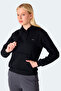 Misty I Women's Hooded Black Sweatshirt - 3
