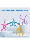4-Piece Giraffe Suction Cup Fidget Toy Set – Sensory Travel Toys for Toddlers - 3