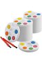 Mini Watercolor Kids Paint Set - 24-Piece Palette Tray with Brush - Party Favors & Educatio