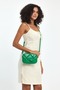 Small Size Embroidery Detailed Crossbody Cross Strap Women's Shoulder Bag Grass - 8