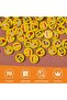 Emoji Erasers for Kids – 70 Pcs Cute Yellow Emoticon Erasers - 6