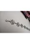 Silver Plated Daisy Figured Women's Trouser Belt, Dress Belt, Coat Belt
