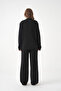 Women's V-Neck Pocket Detail Button Closure Oversized Jacket Pants Two-Piece Knitwear Set - 6