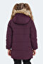 Camelia Girl's Hooded Purple Coat & Coat - 2