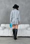 Women's Turtleneck Knit Detail Sweater Skirt Two-Piece Knitwear Set - 6
