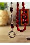Fire Amber Prayer Beads, Masterfully Crafted, Handmade Capsule-Cut Special Pine Resin Prayer Beads with Tassels - 6