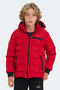 Captain Unisex Children's Hooded Inflatable Red Jacket & Coat - 3