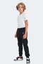 Lamis Unisex Children's Black Sweatpants with Zipper Pockets - 7