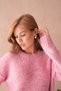Oversized Soft Textured Crew Neck Knitwear Sweater Aw25Kz0085 - 2