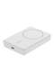 5000mAh Magnetic Wireless Power Bank, MagSafe Charger for iPhone 15-12 - White - 5