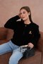 Basic Zippered Teddy Bear Embroidered Knitwear Cardigan Aw25Hi0062 - 3
