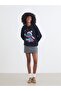 Stitch Printed Oversized Women's Thick Sweatshirt - 2
