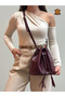 Urban Series 100% Genuine Leather Modern Design Shoulder, Crossbody Bag with Tassels