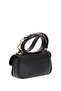Women's Chain Strap Baguette Shoulder Bag - Black - 2