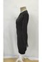 Women's Long Sleeve Crew Neck Front Lace and Slit Detailed Diving Dress - 6