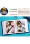 Photo Album, 2 PCS Mini Photo Albums - Holds 100 Photos Each, Top-Loader, Blue - 2