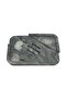 Marble Patterned Rectangular Perforated Soap Dish - 3