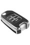 For Honda Crv Hrv Civic Fc5 3 Button Nano Key Case Cover Black Gray - 5