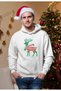 New Year Printed Men's Sweatshirt, Christmas Themed