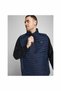 Men's Navy Blue Jjemulti Bodywarmer Collar Noos Pls Plus Size Vest 12205347-Navyblaze - 5