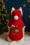 Small Breed Red Happy Dog Christmas New Year Outfit Dog Clothing (1-10kg)