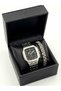 Steel Latest Fashion Men's Wristwatch with Bracelet Gift - 2