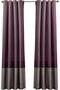 Prima Window Curtain Panels, Pair, 54 x 84 in, Purple & Gray - 6