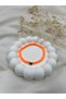 Orange Miyuki Beaded Heart Detailed Women's Bracelet – Elastic Design, Summer Sports Stylish Accessory - 4