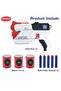 Power Shoot Space Gun Toy 3-in-1 Soft Bullet Blaster with Foam Darts & Target Cans - 3