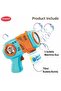 Electric Technology Bubble Gun for Kids with LED Light & 70ml Tank, Automatic Blue Bubble Toy - 5