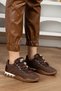 Sports Women's Brown Shoes Waterproof Orthopedic Sole Sneaker Daily Walking Shoe 0980 - 4
