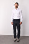 Men's Navy Blue Cotton Regular Fit Trousers – Comfortable Fit for Everyday Wear - 3