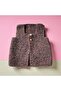 Baby Hand Knitted Vest Pink Black