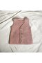 Baby Hand Knitted Vest Pink Glitter Thread 9 Months