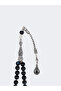 Fb Black Agate Natural Stone Rosary - 4