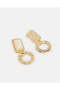 Women Gold Embellished Earrings - 3