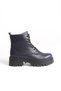 Genova Genuine Leather Women's Lace-Up Zippered Boots