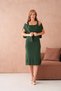 Women's Crew Neck Button Detail Textured Jacket Dress Two-Piece Knitwear Set - 4