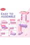 Beauty Set Suitcase on Wheels – 25-Piece Portable Makeup Trolley for Girls 3+ - 8