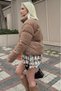 Mink Mock Neck Women's Fur Coat Mg2259 - 3