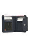 Navy Blue Genuine Leather Women's Wallet - S1Cb00005714-I91 - 3