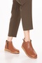 Genuine Leather Non-Slip Sole Comfortable Daily Stylish Boots Mlk.3601 Tan - 5
