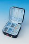 Navy Floral Travel Jewelry Case, Small Jewelry Box (Garden Toss) - 2