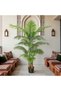 140cm Artificial Chrysalidocarpus Palm Lifelike Faux Tropical Plant, No-Watering for Home Interiors - 4