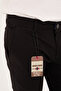 Men's Slim Fit Slim Fit Stretch Fabric Cotton Stretch Chino Canvas Trousers Black - 8