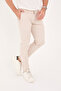 Men's Slim Fit Slim Fit Stretch Fabric Cotton Stretch Chino Canvas Trousers Beige - 5