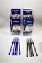Ballpoint Pen with Cap Set of 10 – 5 Blue + 5 Black (1.0 Mm, Transparent Cap)