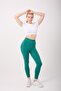 Aura model high waist gathering detail seamless leggings - 5
