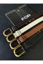 4-Piece Basic Women's Belt with Antique Buckle, Jacket Belt, Dress Belt, Shirt Belt - 2