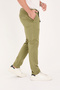 Men's Slim Fit Slim Fit Stretch Fabric Cotton Stretch Chino Canvas Trousers Khaki - 6